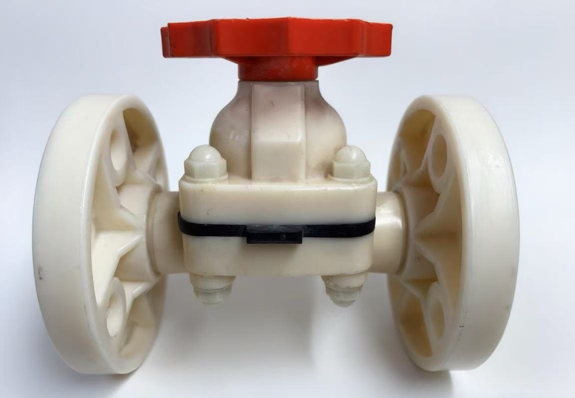 High-quality one-piece manual ABS flange ball valve, double-connection ABS ball valve with flange