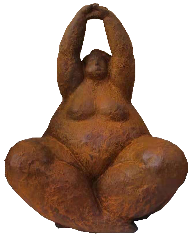 Fat woman (Cross-legged）