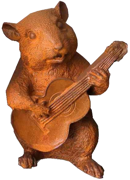 Guitar-playing hamster