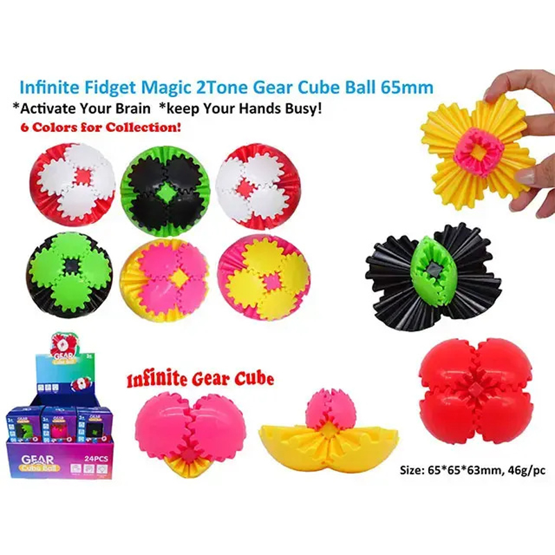 3D Magic Spin decompresses Desk Toy Gear Cube Ball Toy Fingertip Gifts Toy