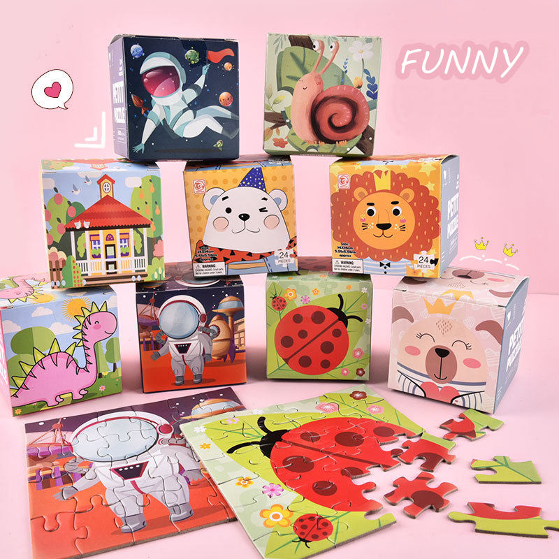 Petit Puzzle Toy Cartoon Puzzle Playset Toy Educational Toy Kid Gift Toy
