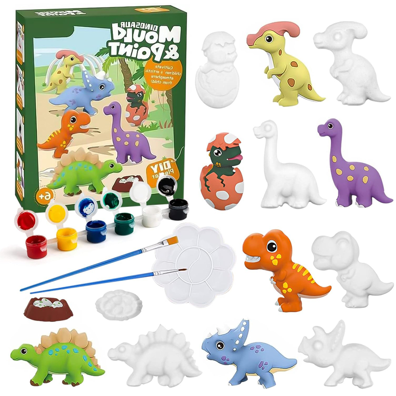 Dinosaur Graffiti Plaster Toy DIY Painting Toy Children Arts Creative Toy