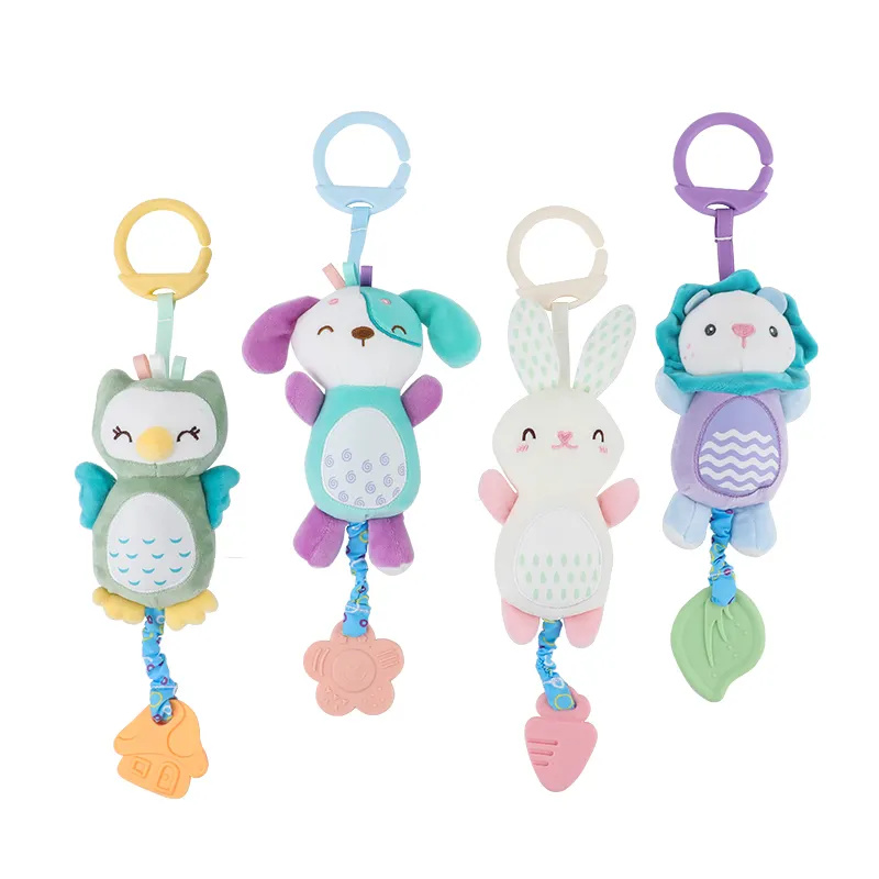Cute Animal Dolls Plush Toy Baby Rattle Toy Teething Toy Plush Toys