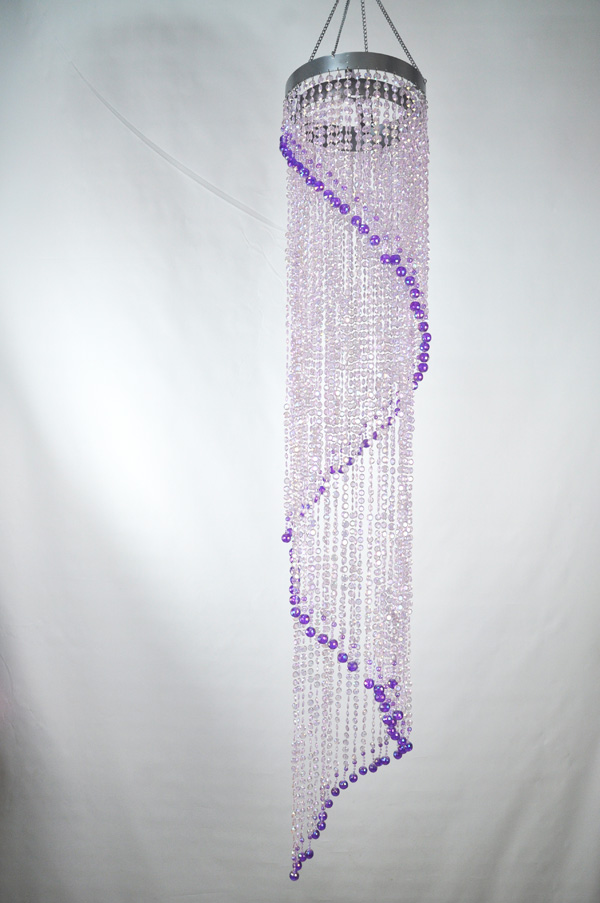 Bead chandelier lampshade