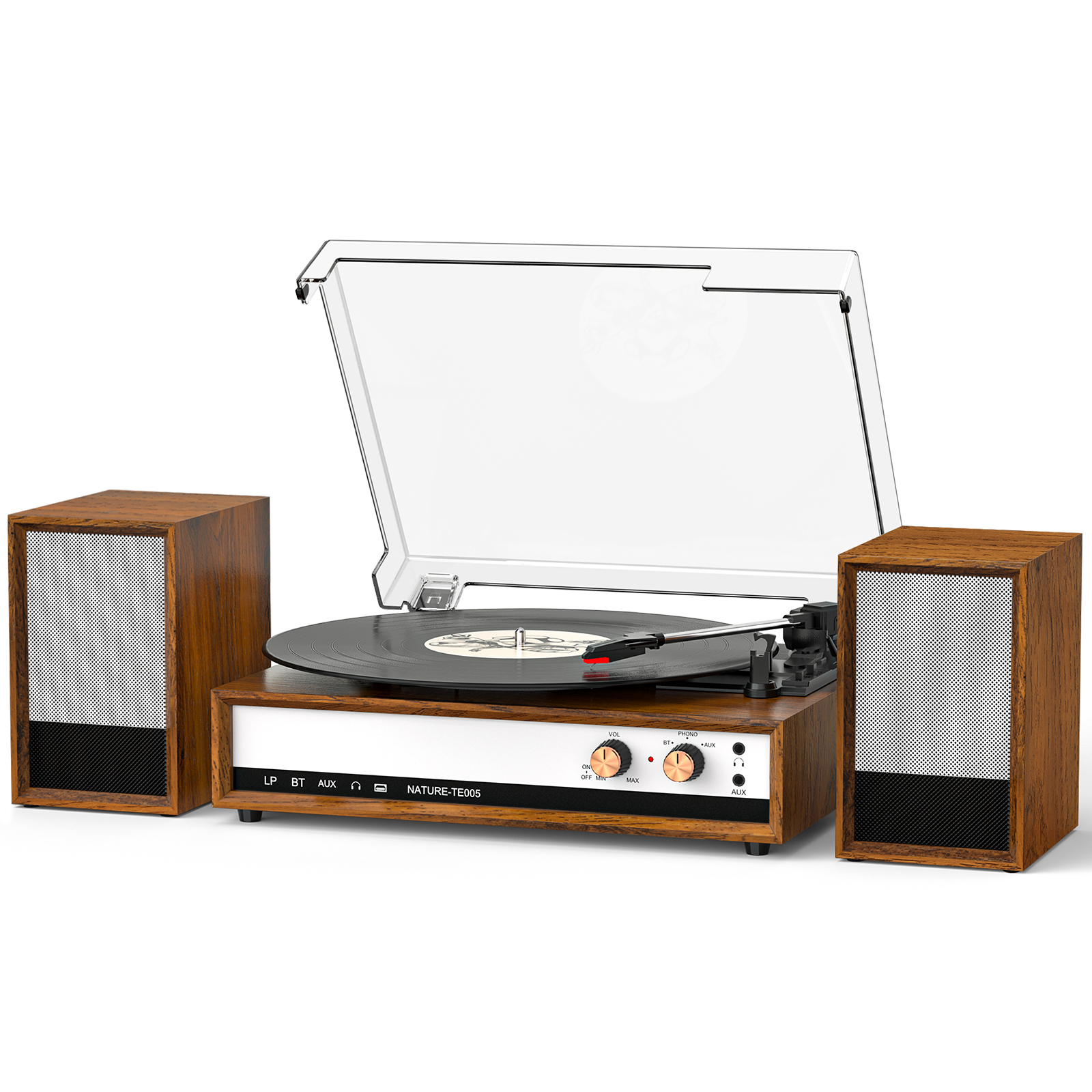 Bluetooth Turntable Player with External Speakers