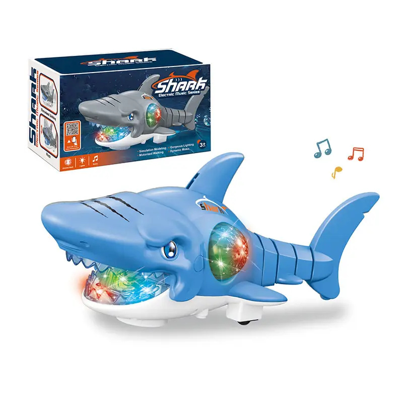 Cartoon Swing Music Colorful Lights Shark Toy Electric Car Toy Electric Animal Toy