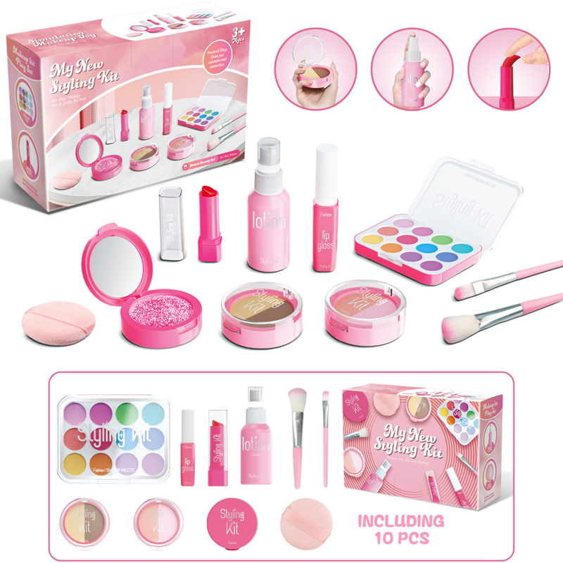 Children Cosmetic Gift Toy Girls Pretend Play Toy Make Up Set Toy
