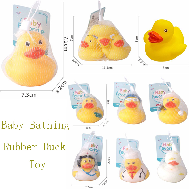 Baby Bathing Toy Mini Rubber Duck Toy Novelty Play Water Toys Baby Toys