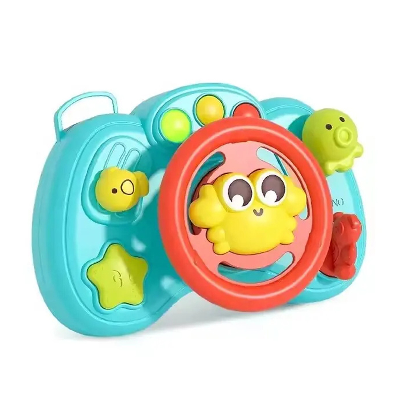 Educational Steering Wheel Toy Baby Simulation Multifunction Musical Light Toy Montessori Toy