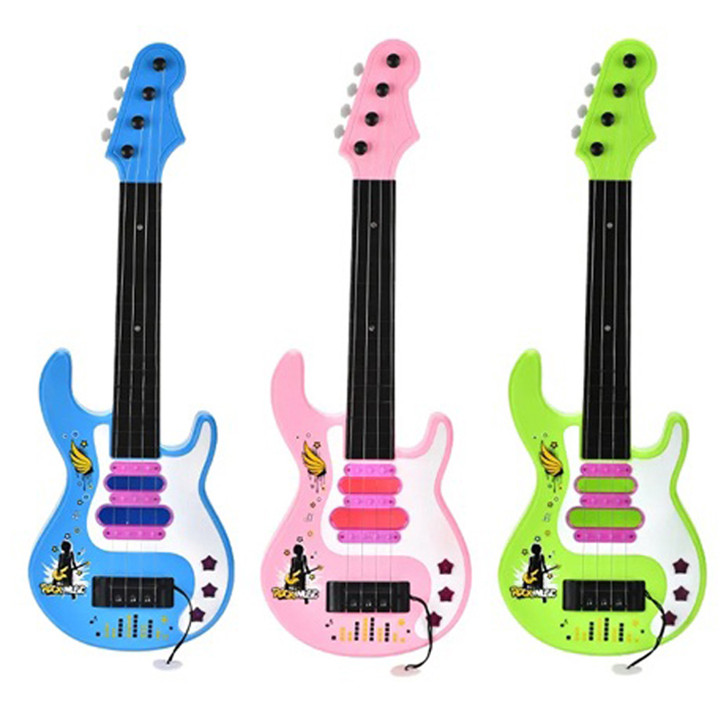 Kids Electric Guitar Toy Light Music Instrument Toy Educational Toy Rock Guitar Toy