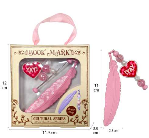 DIY Beaded Bookmark (Pink)