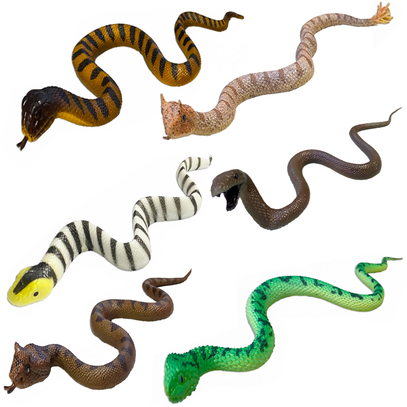 TPR Soft Fakes Snake Toy Simulation Realistic Snake Toy Halloween Party Prank Toy