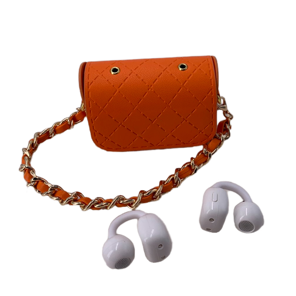 New Fashionable Stylish handbag Earphones mini wireless waterproof Earbuds type c port