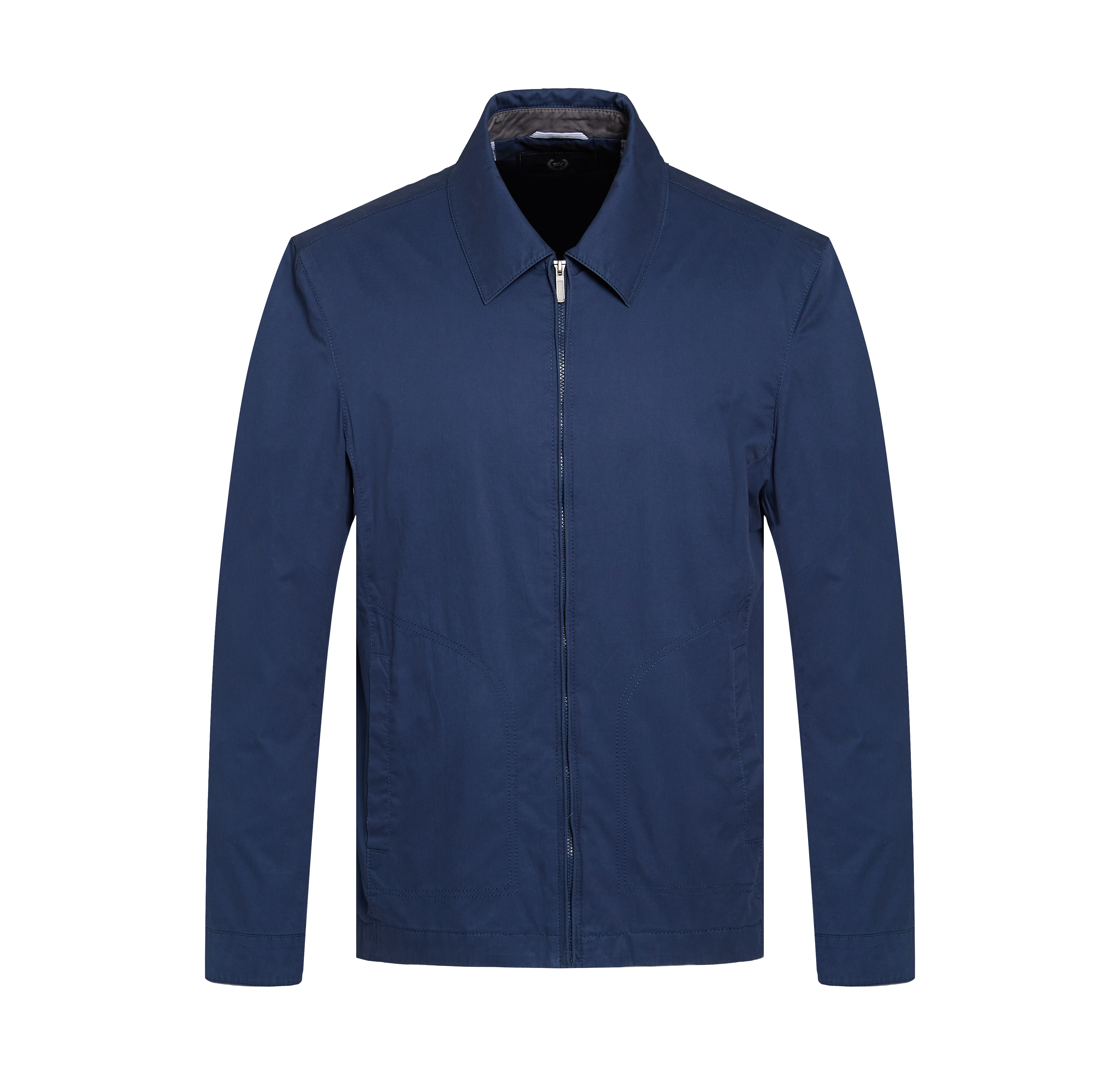 0EM Men Softshell Classic Overcoat Turn-Down Collar Cotton Autumn Light Bomber Jacket