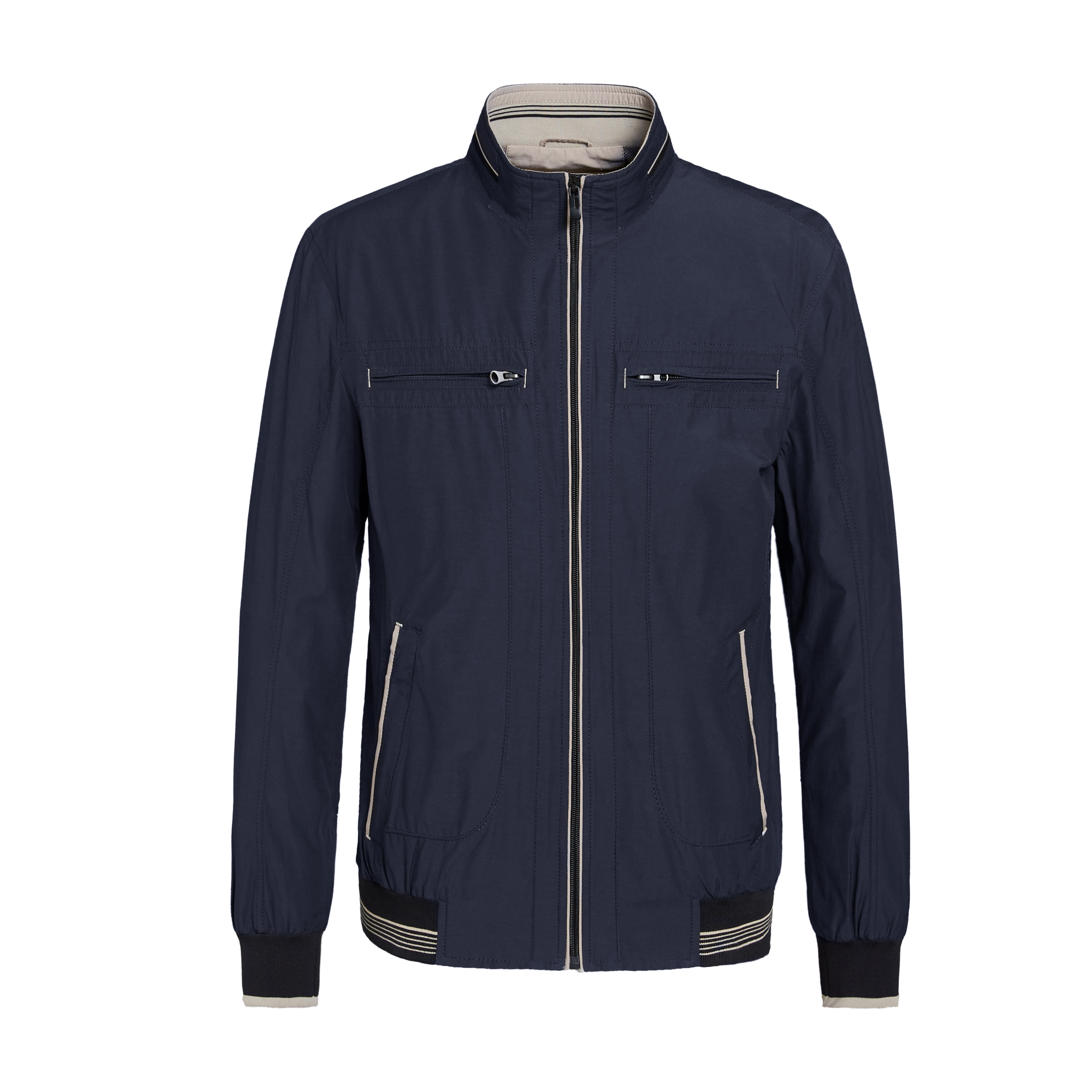 Custom Spring Casual Bike Stree Twear Jackets Windproof Zip up Bomber Blousen Jacket for Men