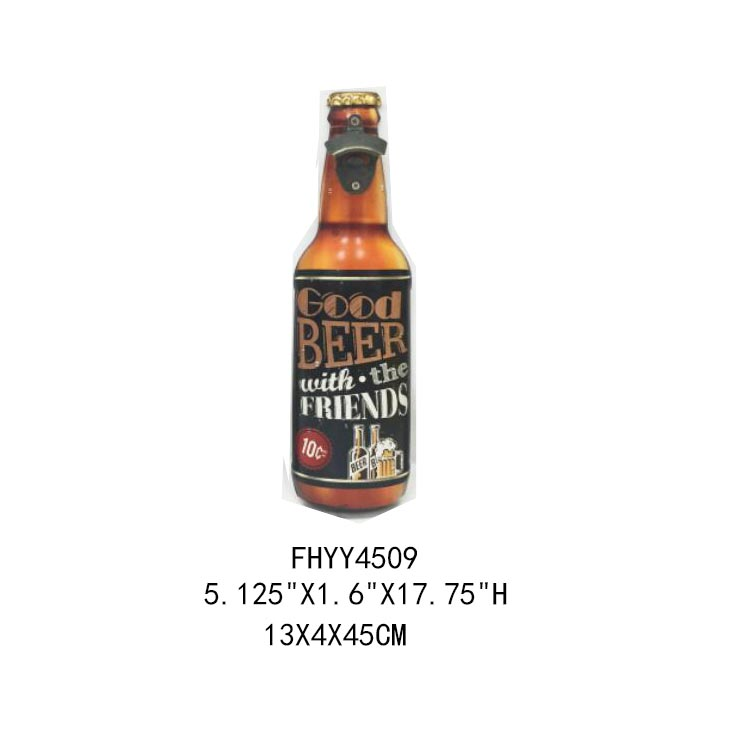 Metal beer bottle wall decor-Wine opener