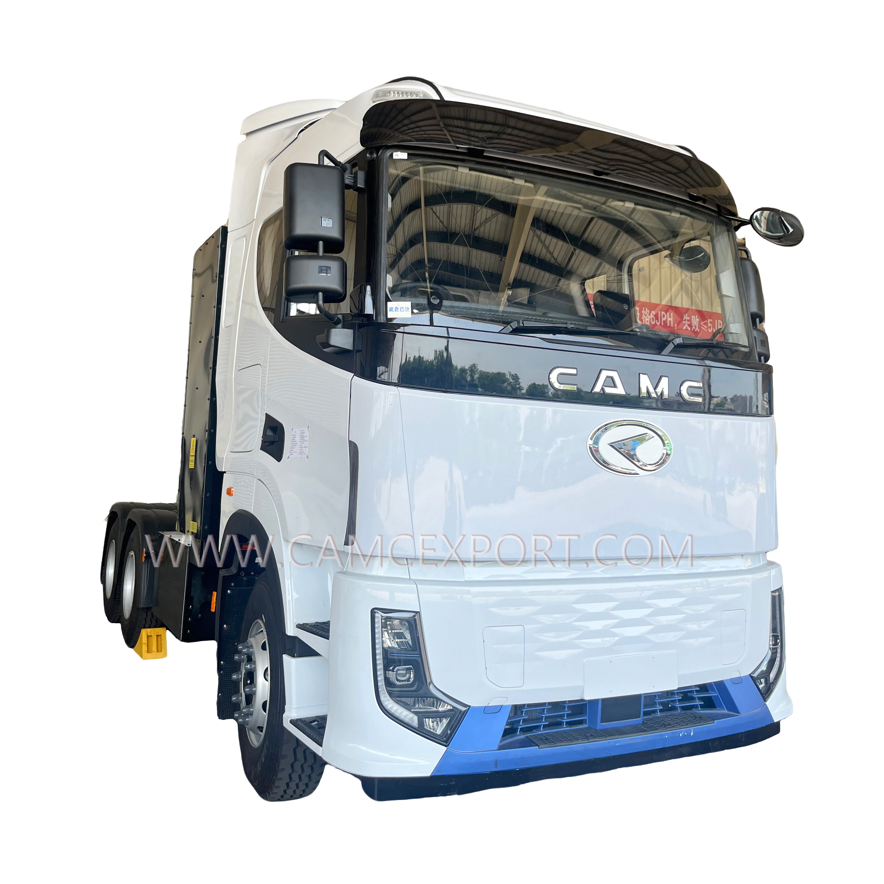 CAMC White Right-Hand Drive 6*4 Pure Electric Tractor