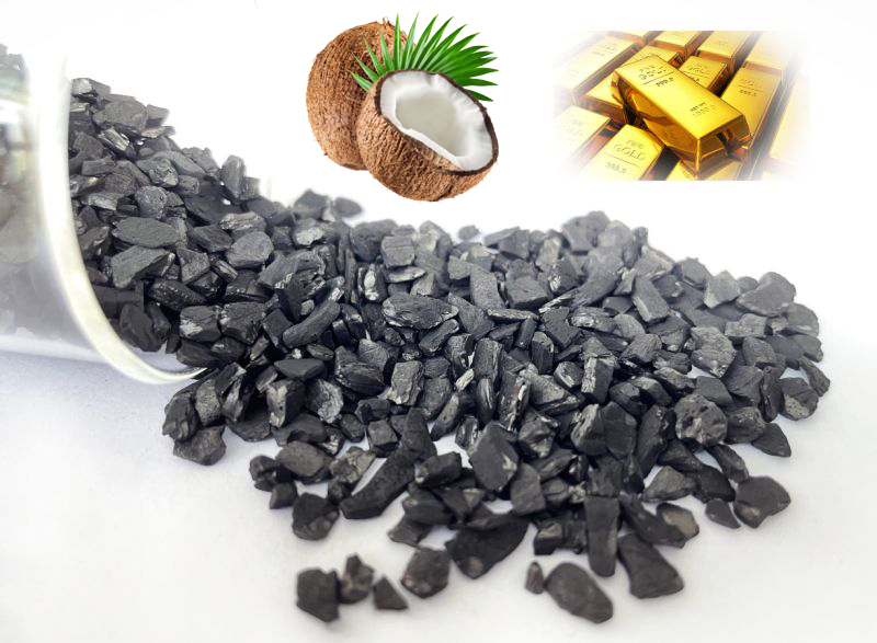 6-12mesh Gold Recovery and Gold Extraction Processing Coconut Shell Activated Granulated Carbon
