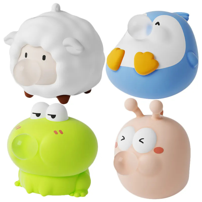 Squeeze Toy Soft Rubber Animals Toy Mini Stress Relief Toy Cartoon Animals Sensory Toy