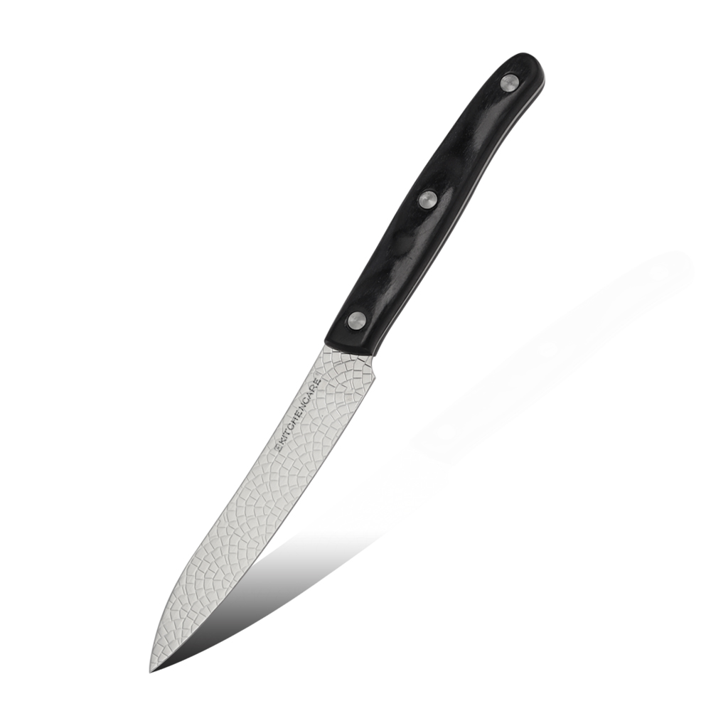 Hip-home factory price 5inch utility knife stainless steel wooden kitchen knife