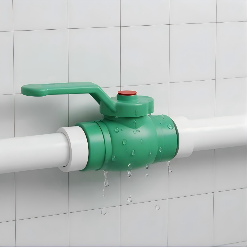 Economical and practical large-flow PPR copper-plastic ball valve