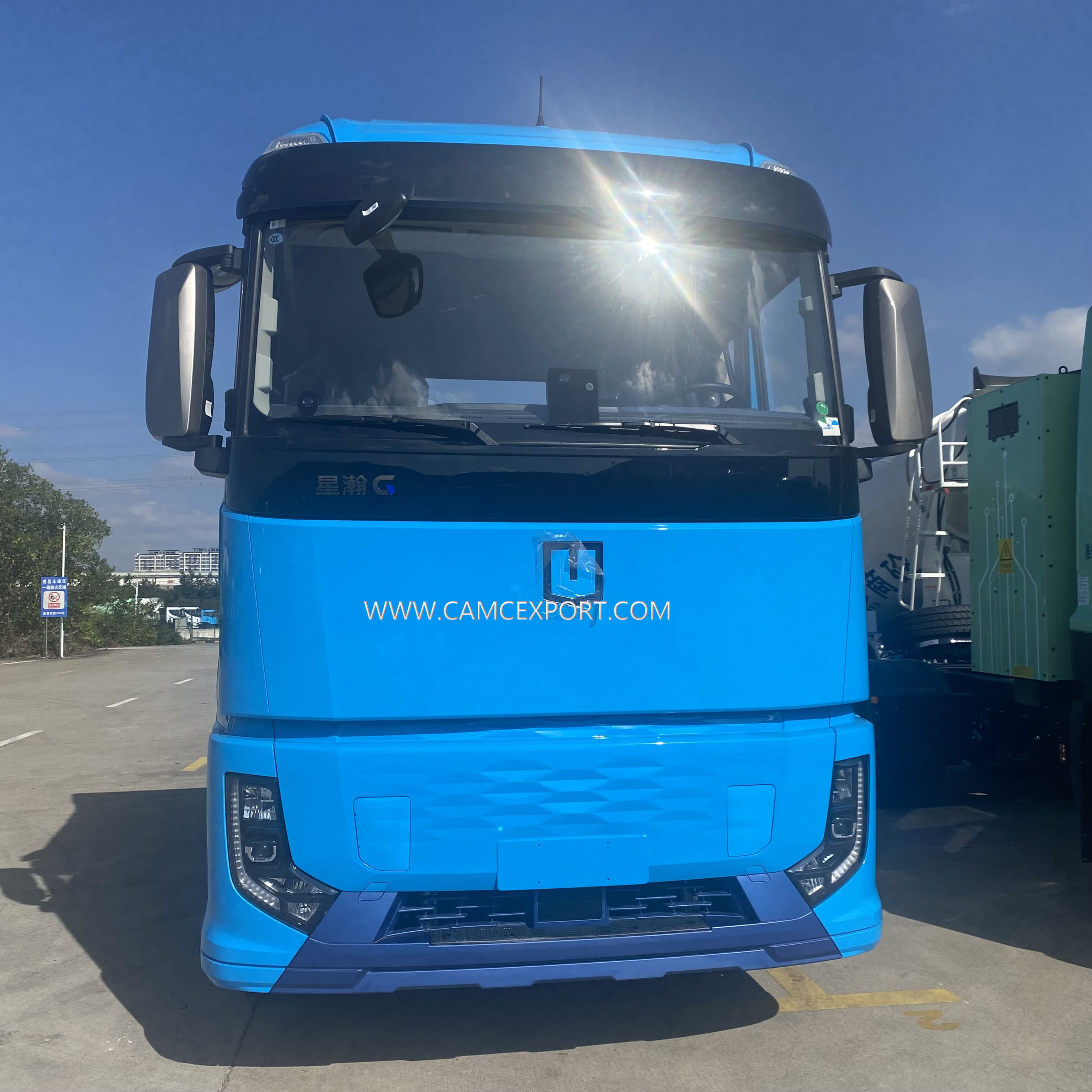 CAMC-G2 6x4 Blue Left-Hand Drive Electric Tow Truck
