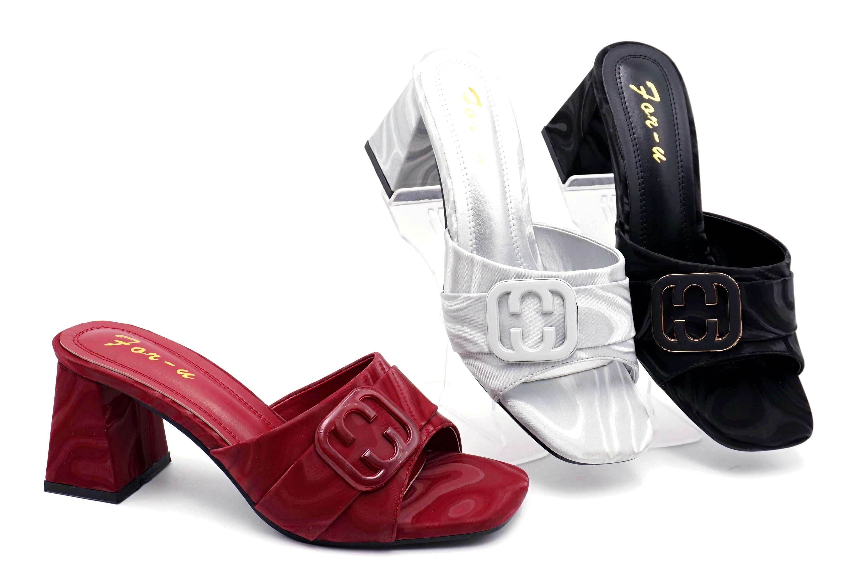 Fashionable slippers with high heels, new model
