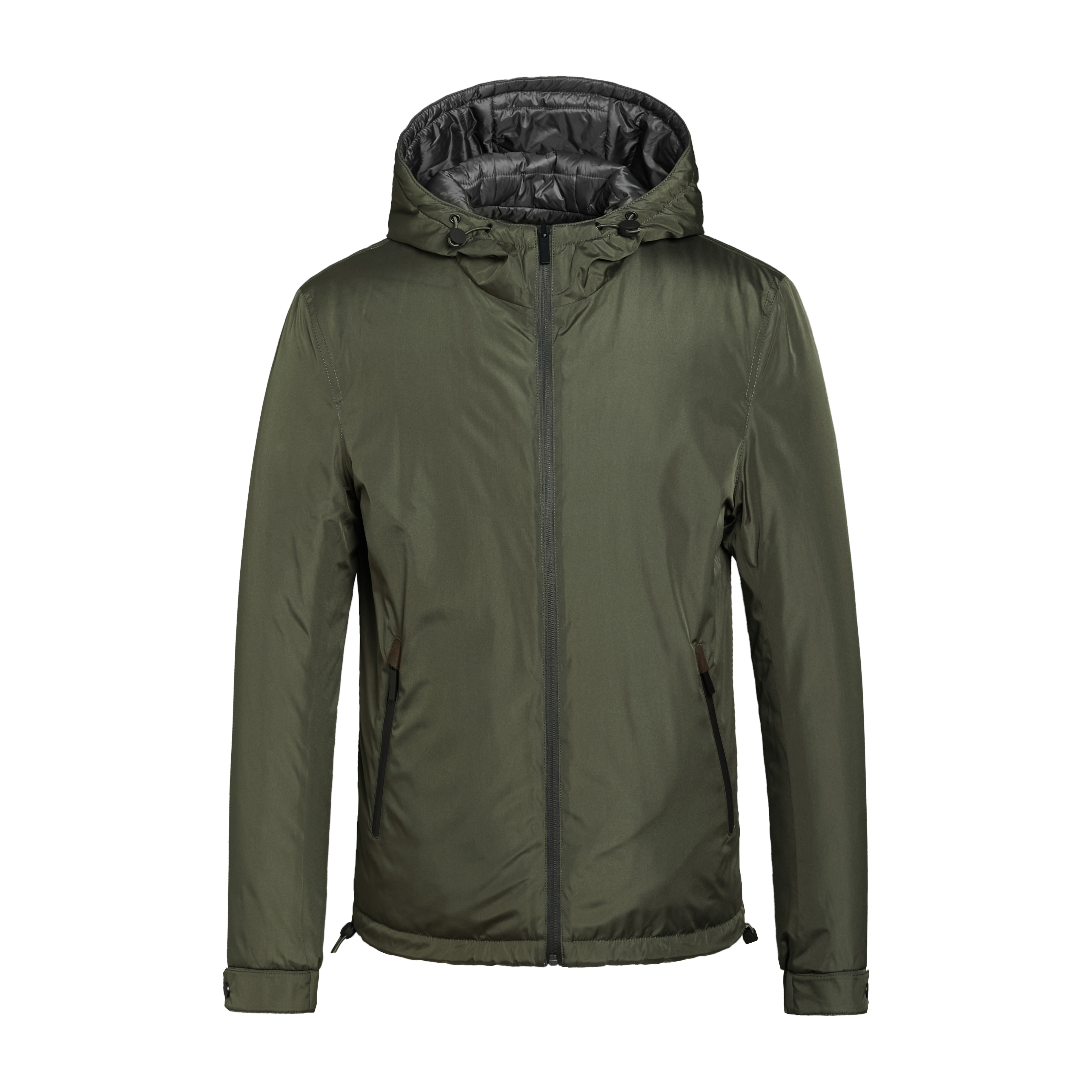 Factory Custom Men Winter Waterproof Casual Reversible Outdoor Bomber Padding Jacket With Hood