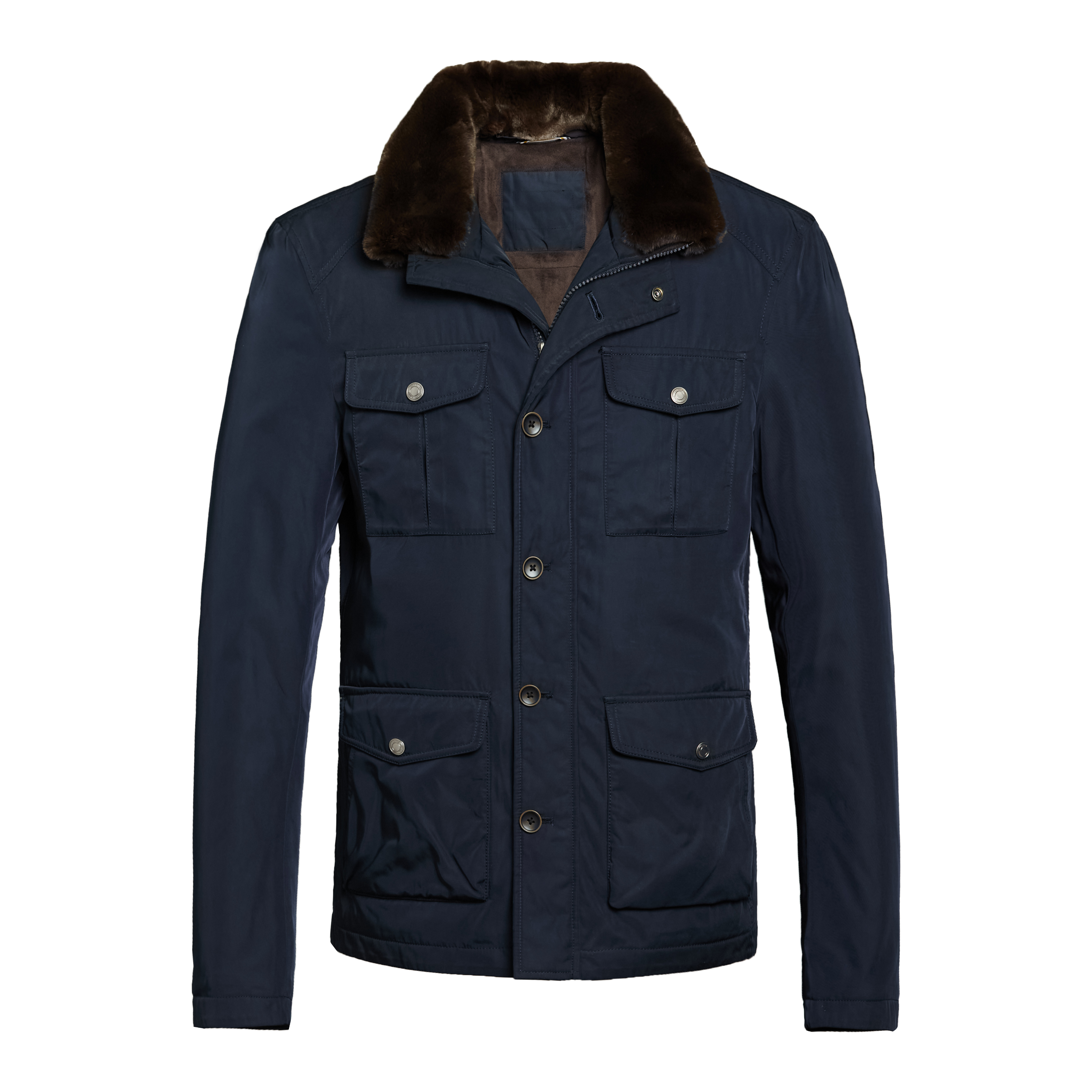 winter mens waterproof polyester zippre classical hoodies jacket with fur collar