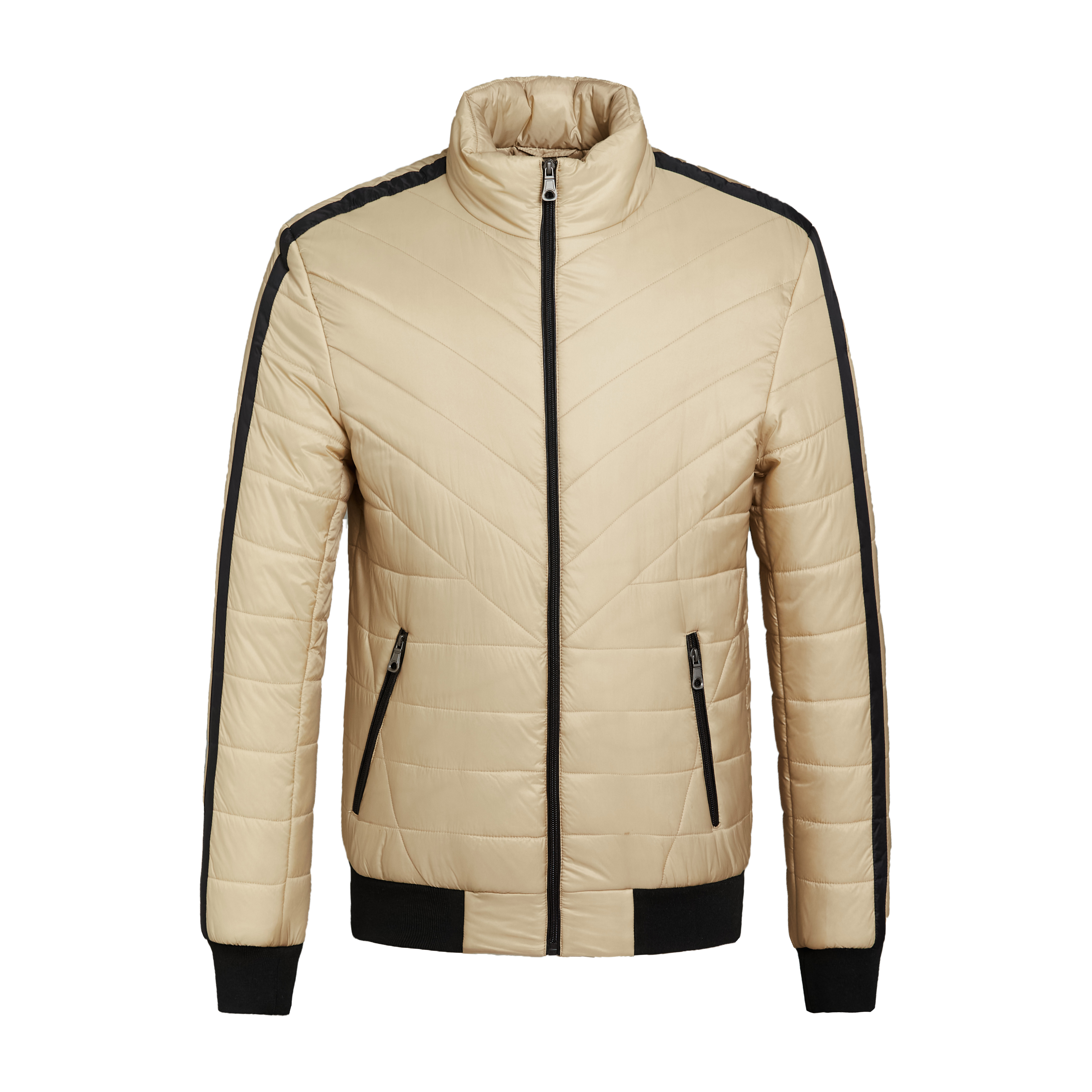 manufacturer mens winter waterproof nylon zippre special stitching casual bomber jacket