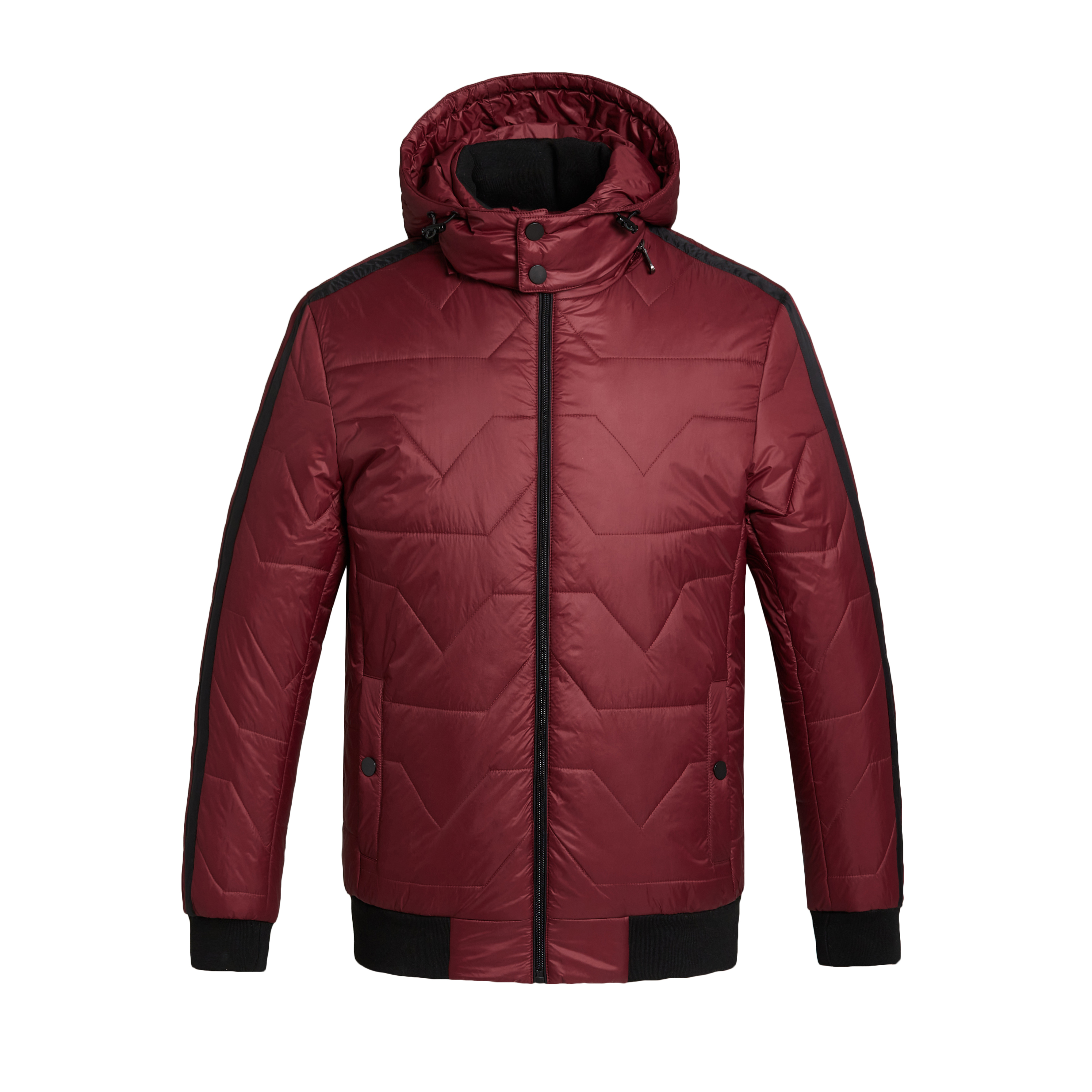 men winter warm waterproof nylon standing collar classical bomber jacket