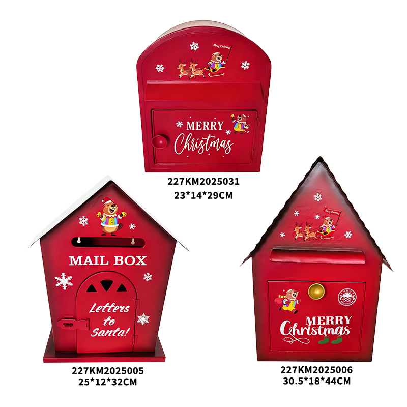 Garden Christmas Iron mailbox