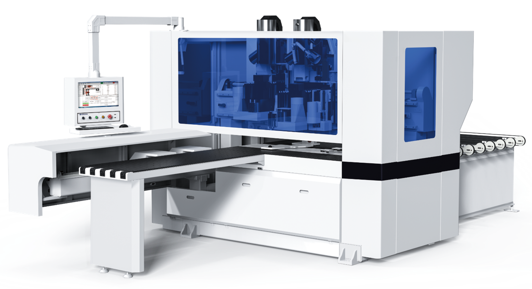Six-sided drilling and milling machining center