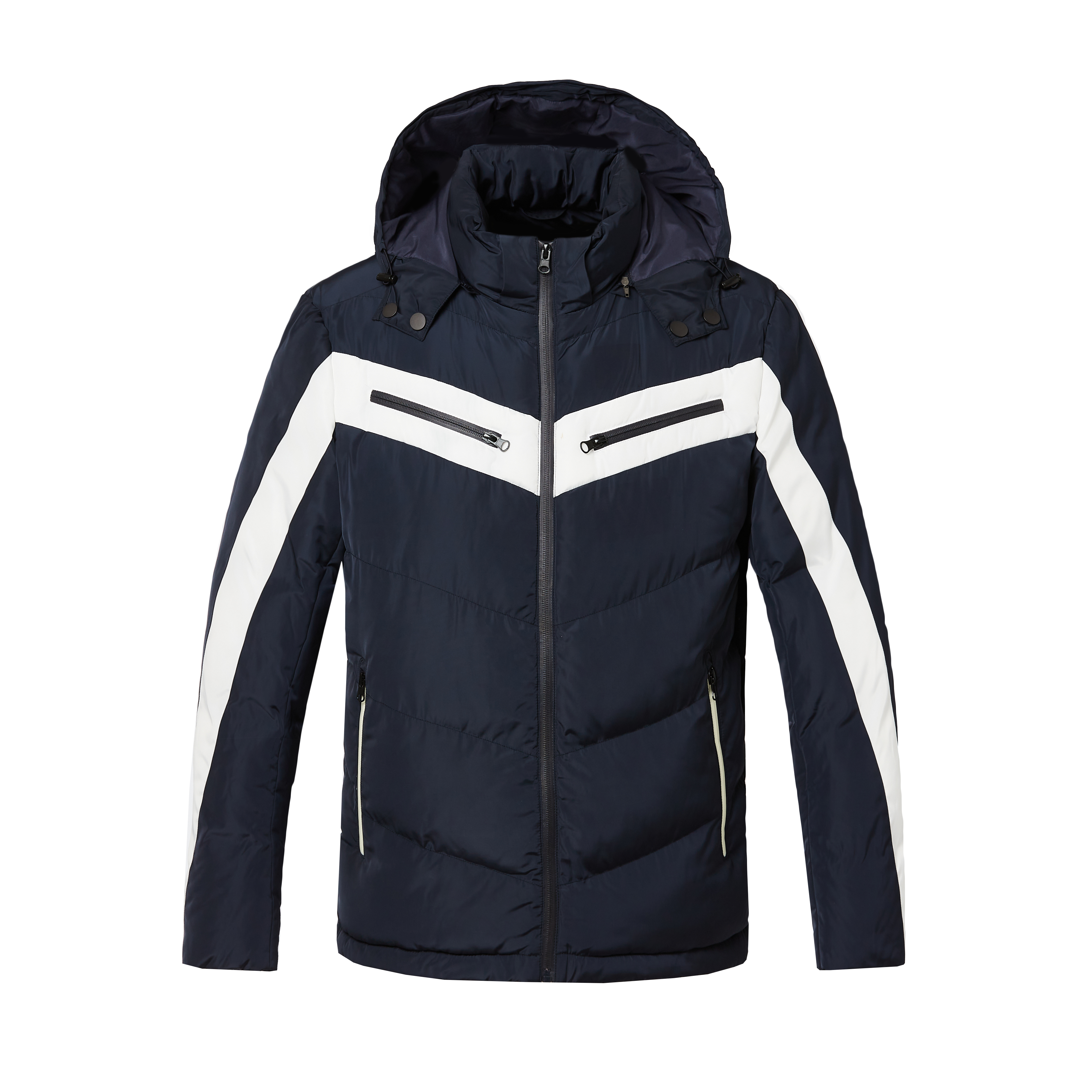 Men's Factory Custom Winter Coat Hooded Jacket Warm Waterproof Bomber Padding Down Jacket