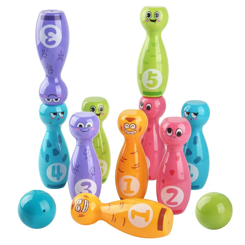 Cartoon Bowling Toy Kid Indoor Game Sport Toy Wholesale Plastic Toy