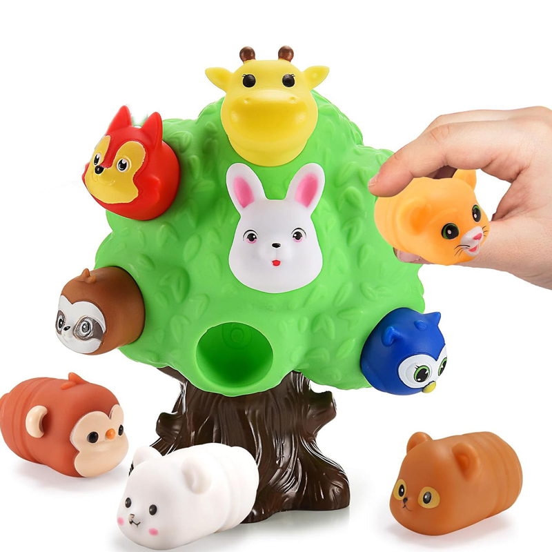 Cartoon Forest Animal Toy Baby Learning Toy Soft Rubber Toy Early Educational Toy