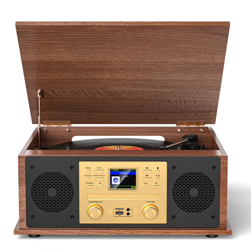 Turntable player with CD player
