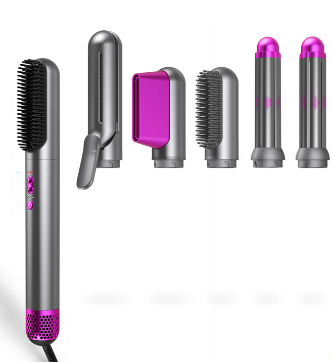 HAVIT HD8118 Multi-Role 6 in 1 Hair Straightener + Curler + Brush+ Comb + Dryer ALL IN ONE