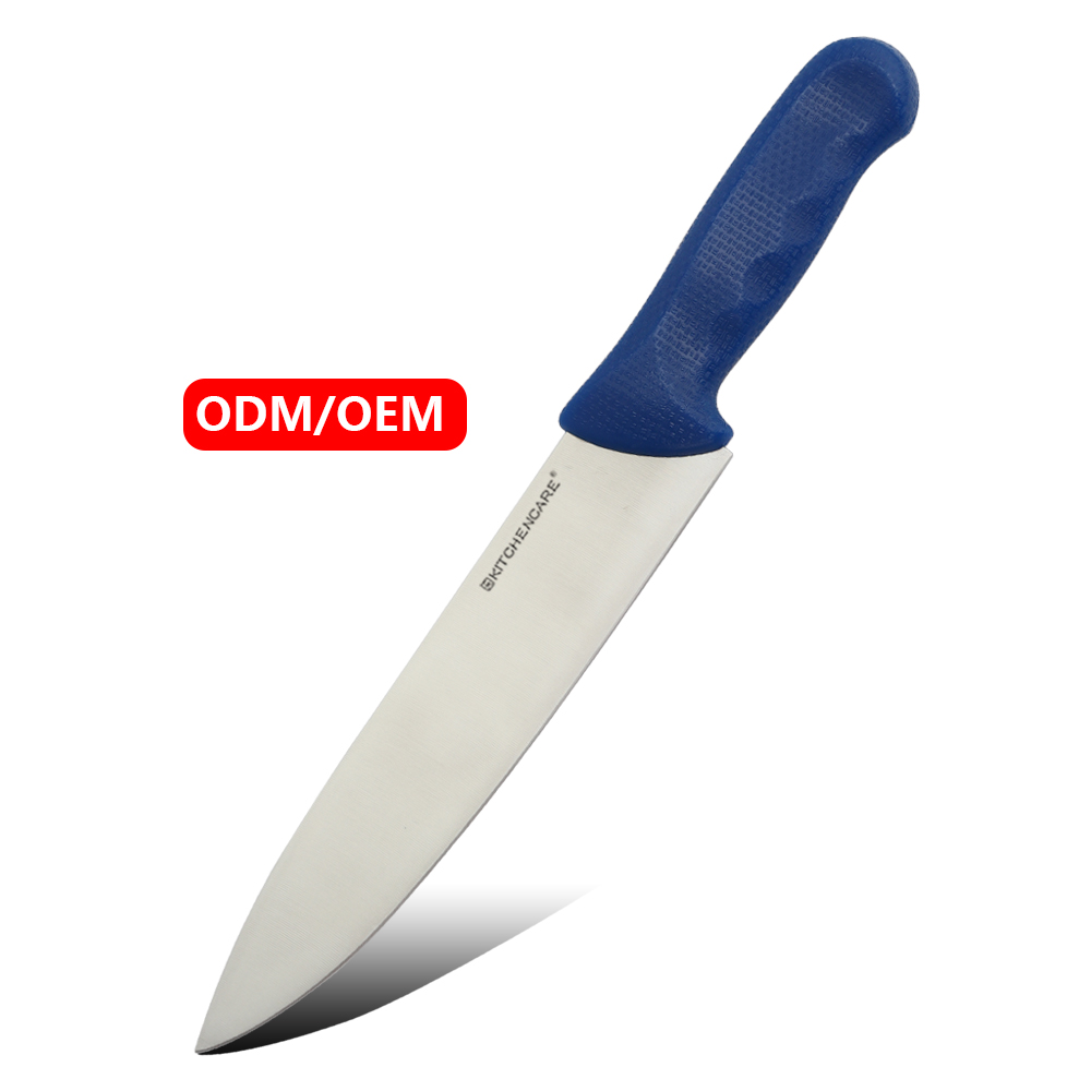 Hip-home 2025 Trending 9inch Butcher Knife Blue PP Handle Chef Knife for Kitchen Meat