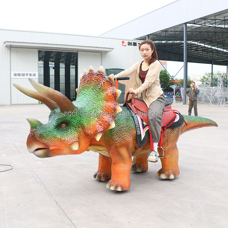 Amusement Park Electric Animal Rides Walk Dinosaur