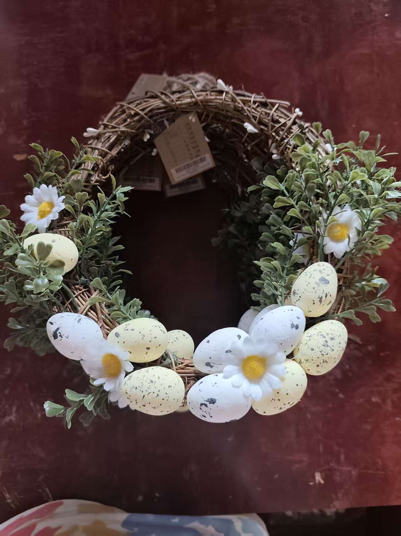 Easter Artificial Flower Wreath