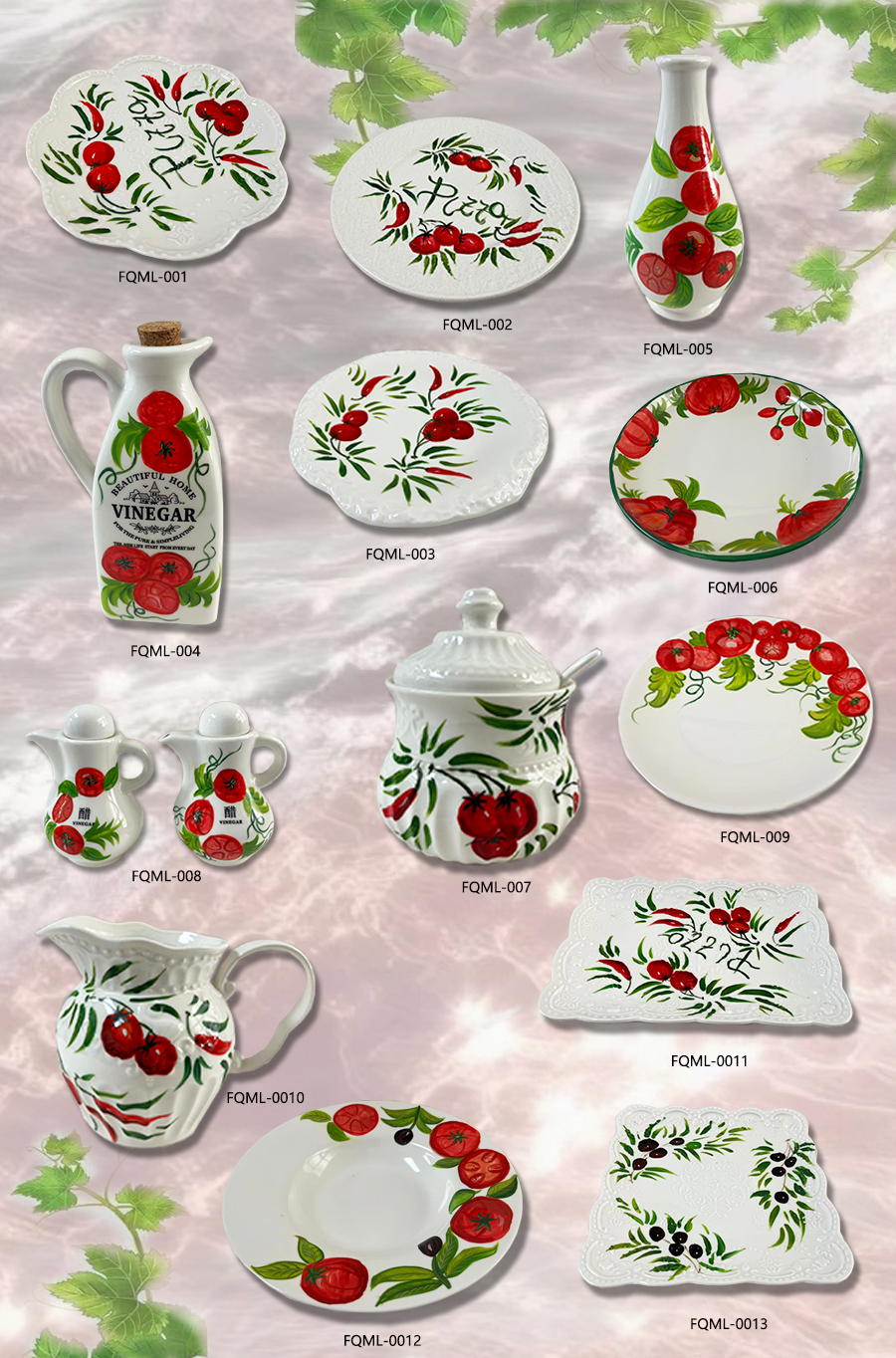 Gifts, ceramics, home decor items, decorative pieces.
