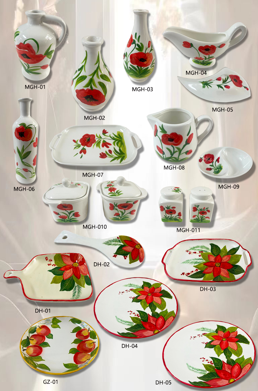 Gifts, ceramics, home decor items, decorative pieces
