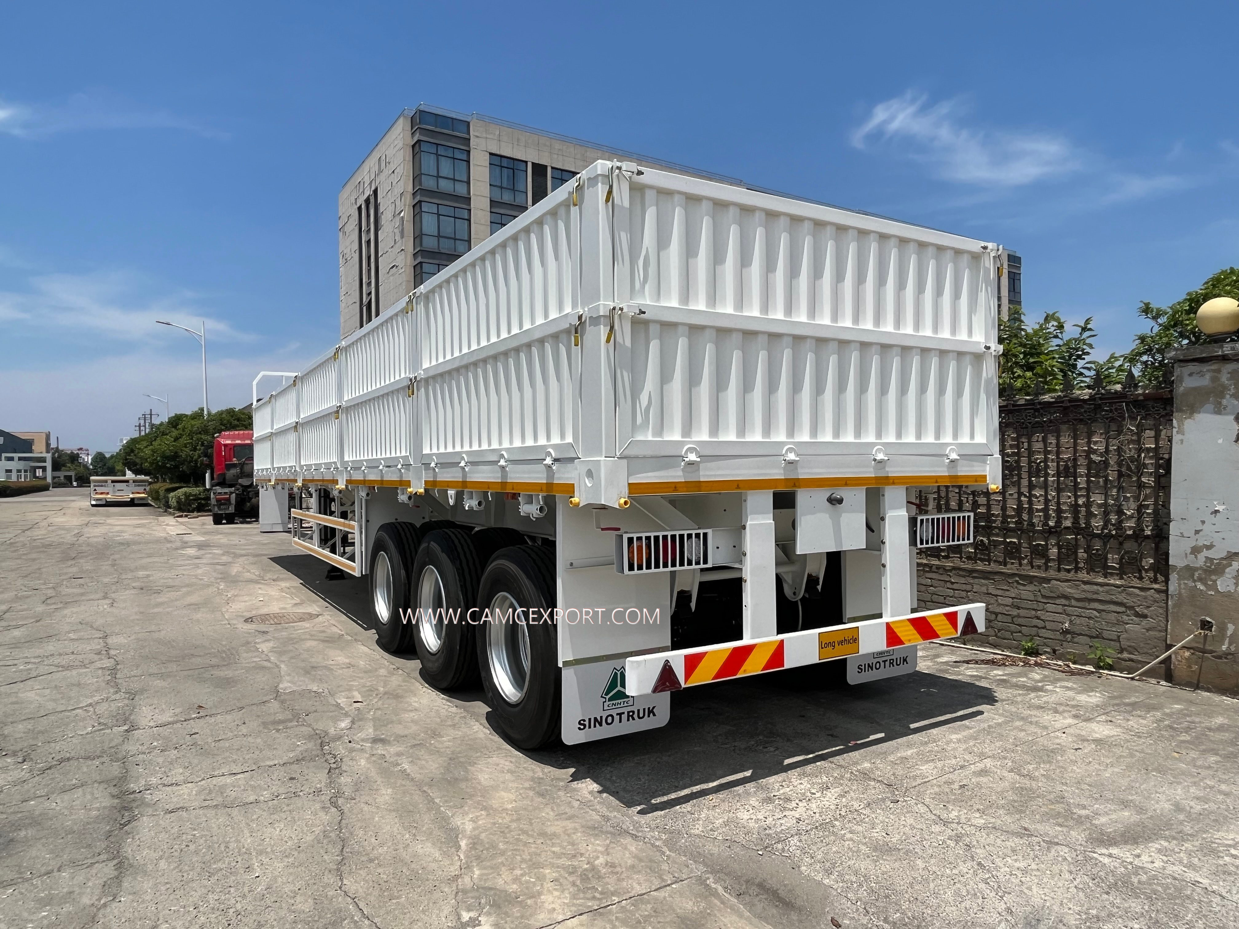 Three-Axle Stake Cargo Semi-Trailer