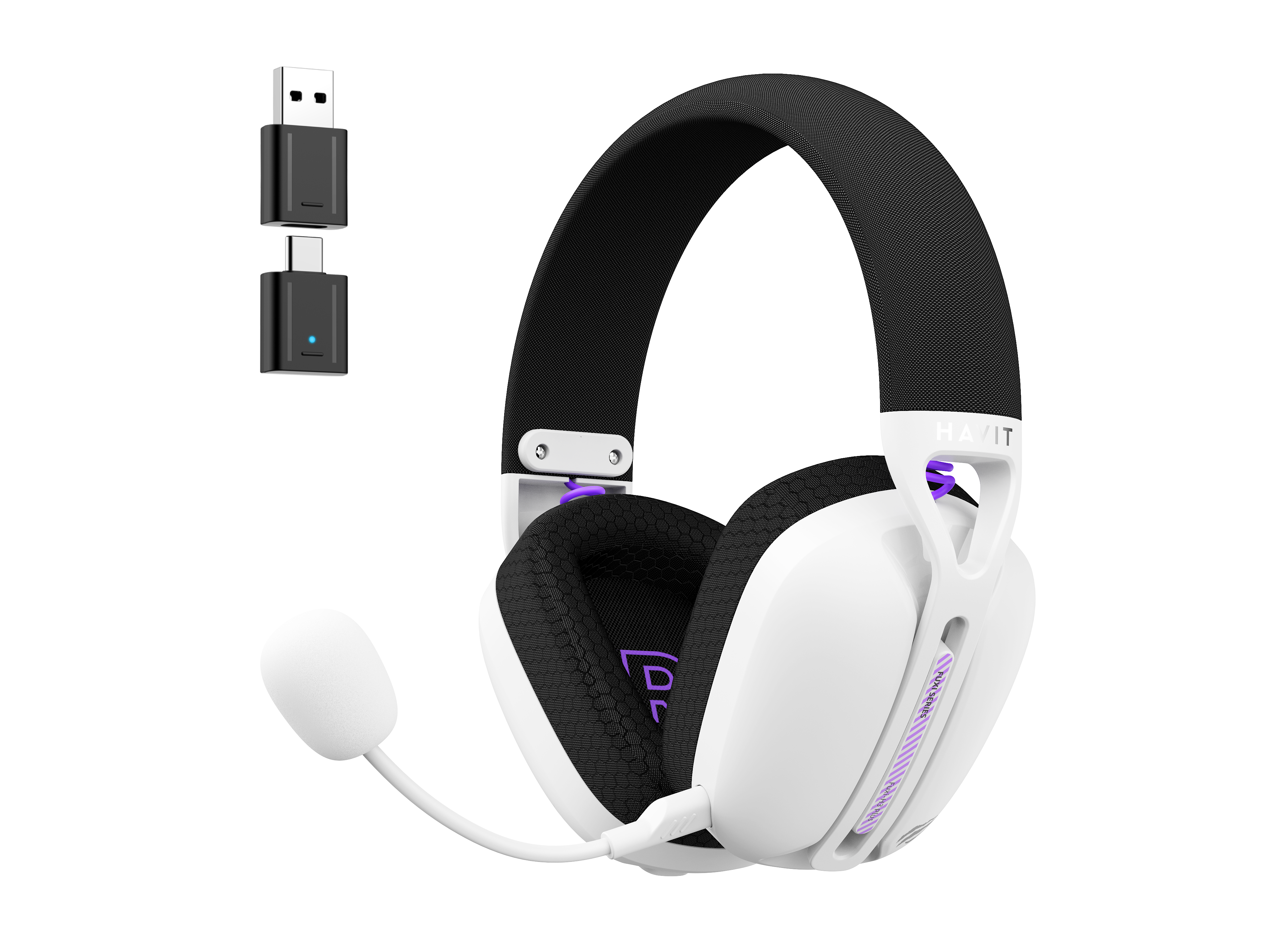 HAVIT FUXI-H3 Plus Wireless Gaming Headphone 5 Modes Low Latency and Noise Cancelling