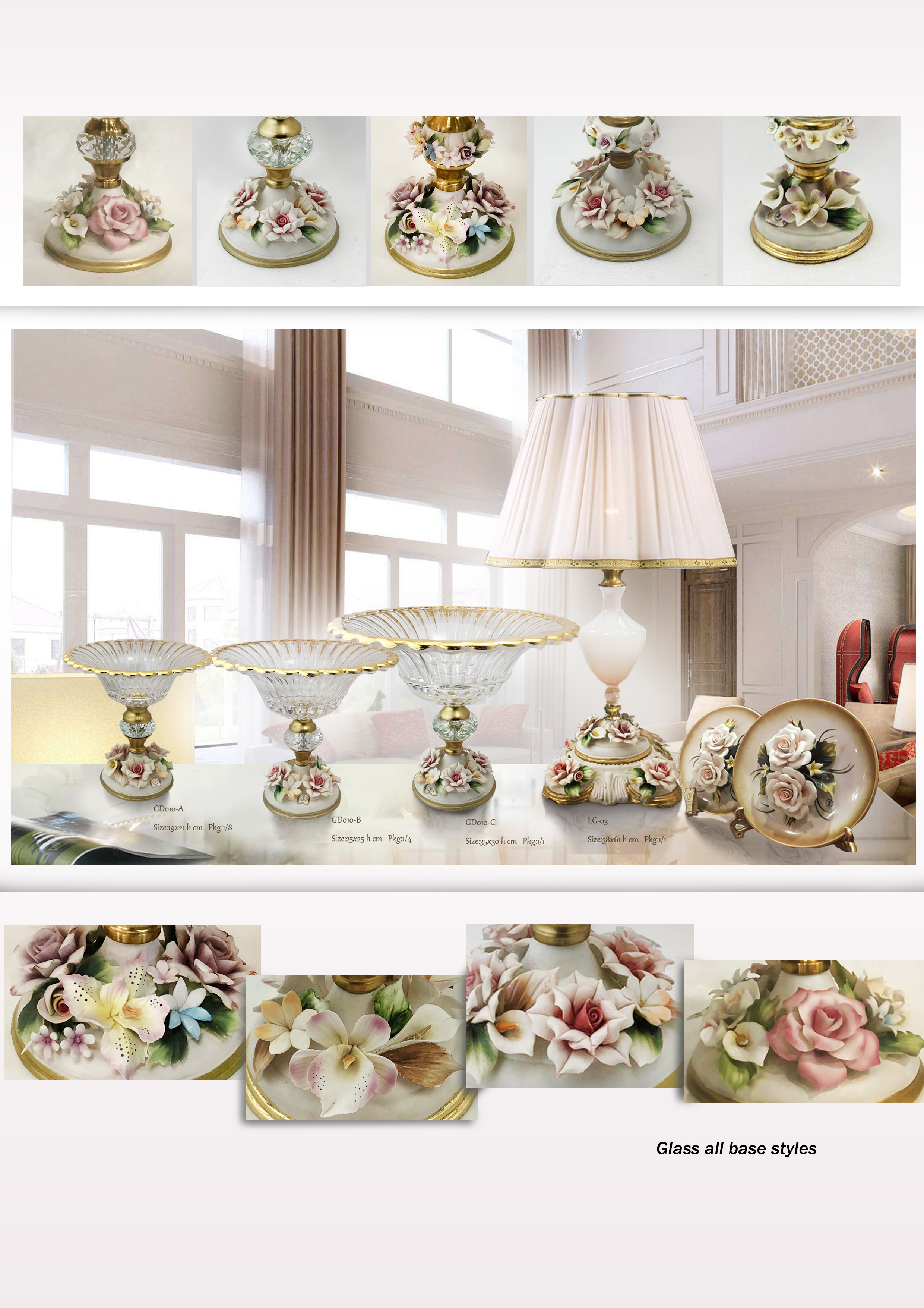 Dinner table glassware