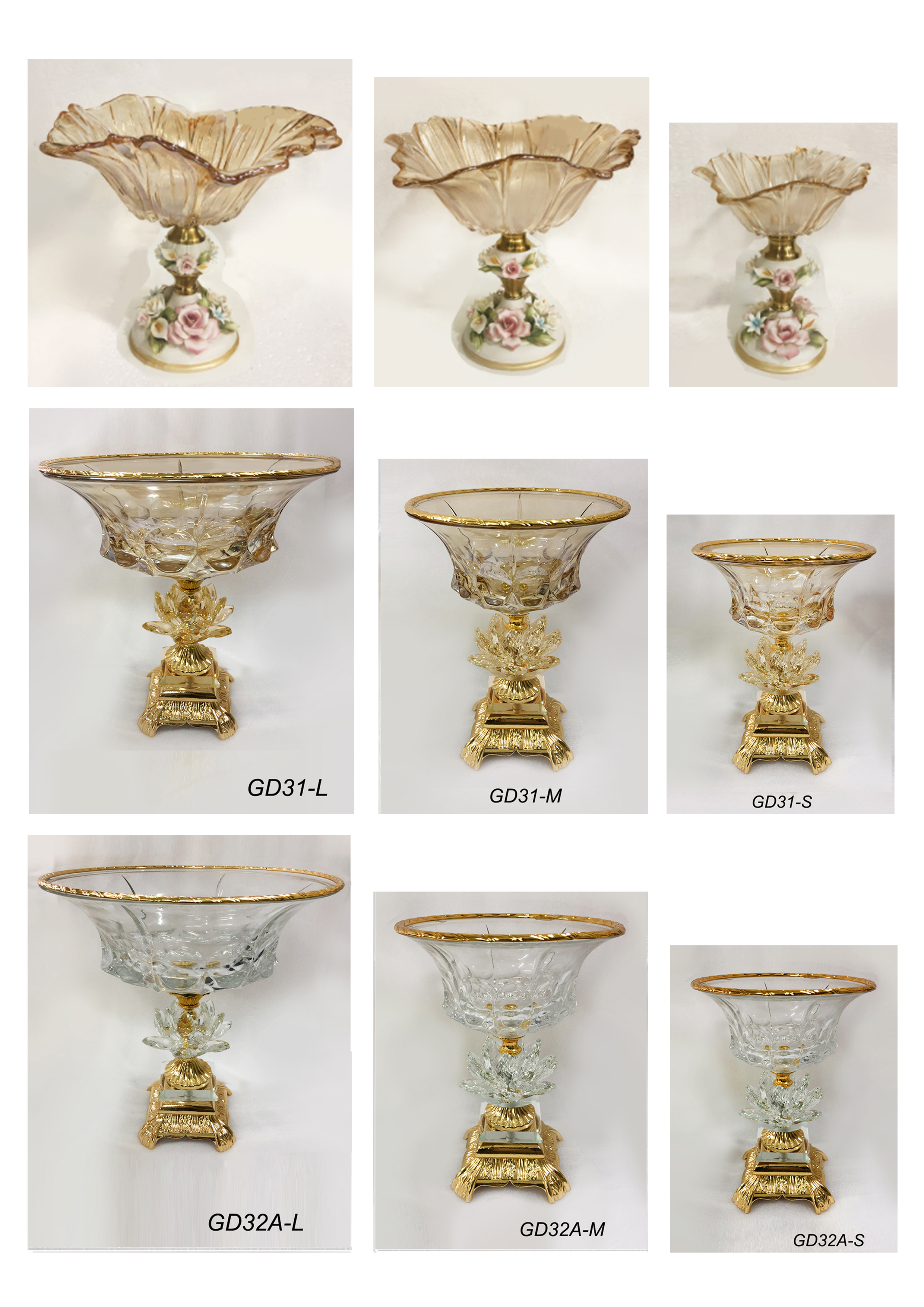 Dinner table glassware