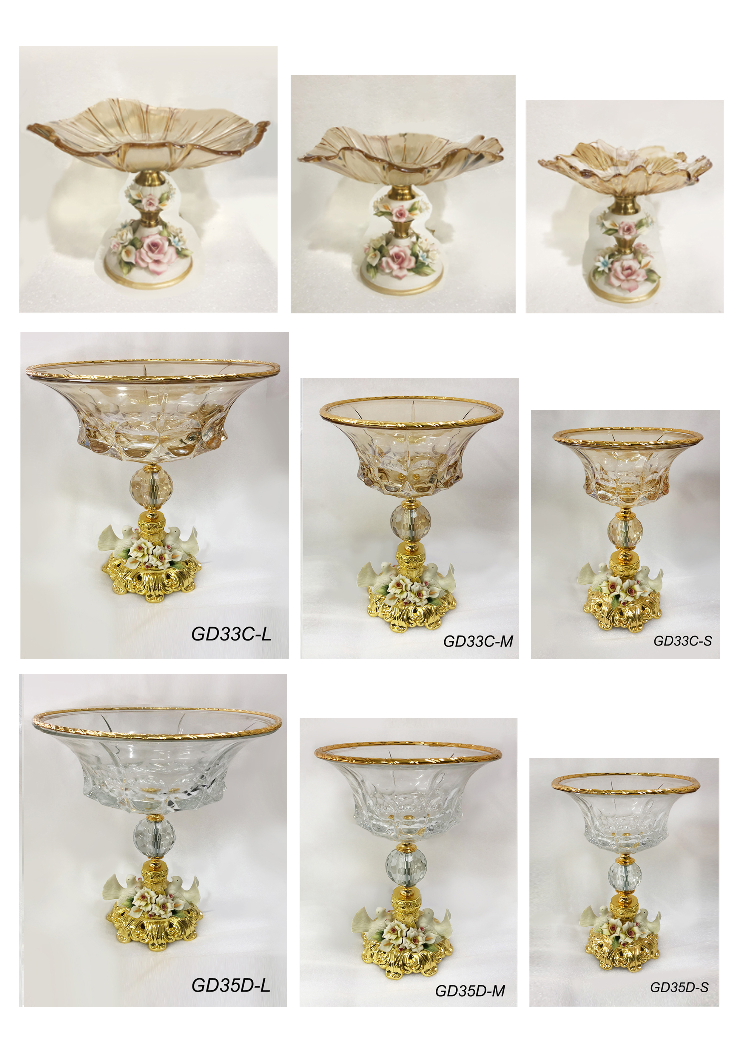 Dinner table glassware