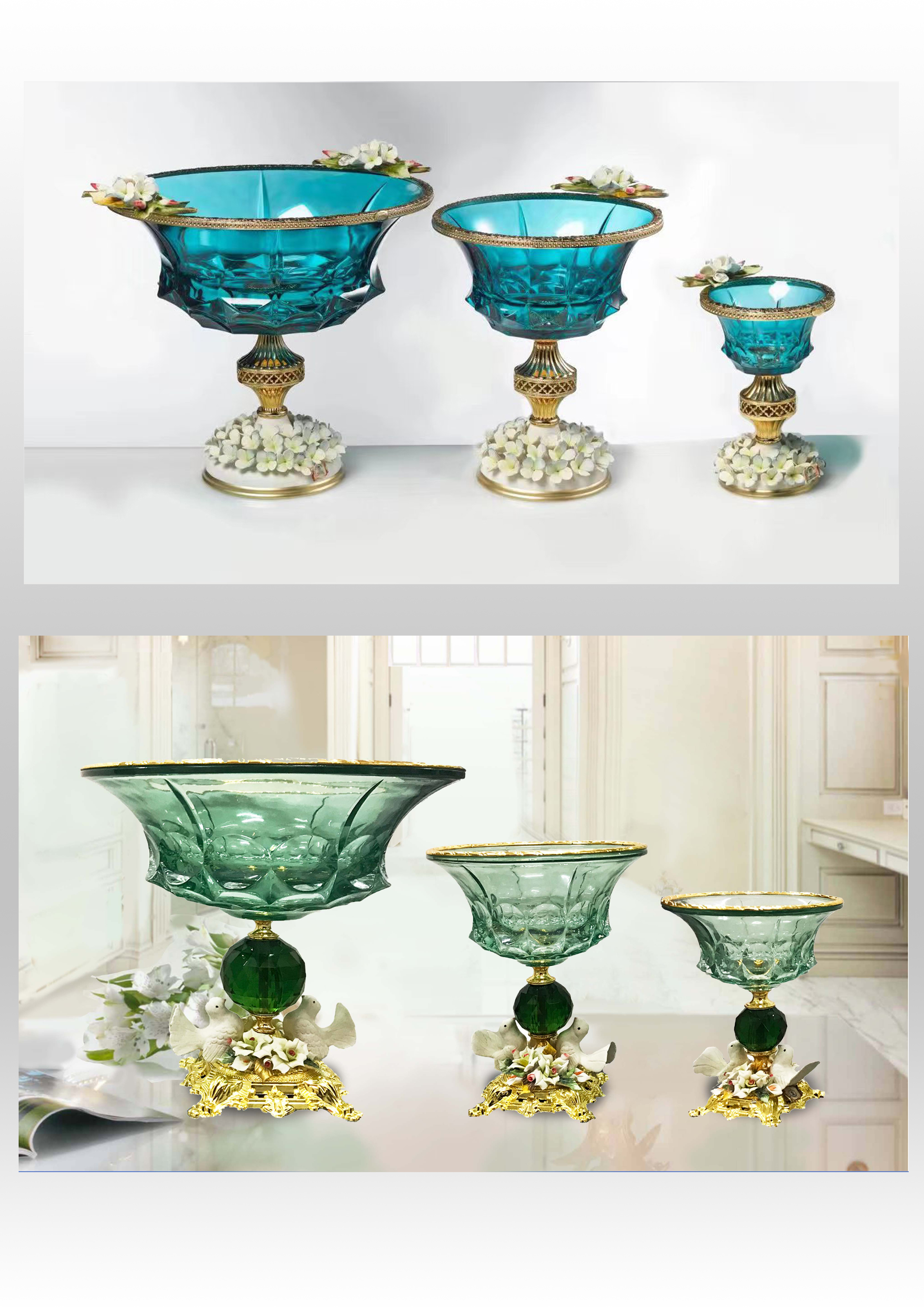 Dinner table glassware