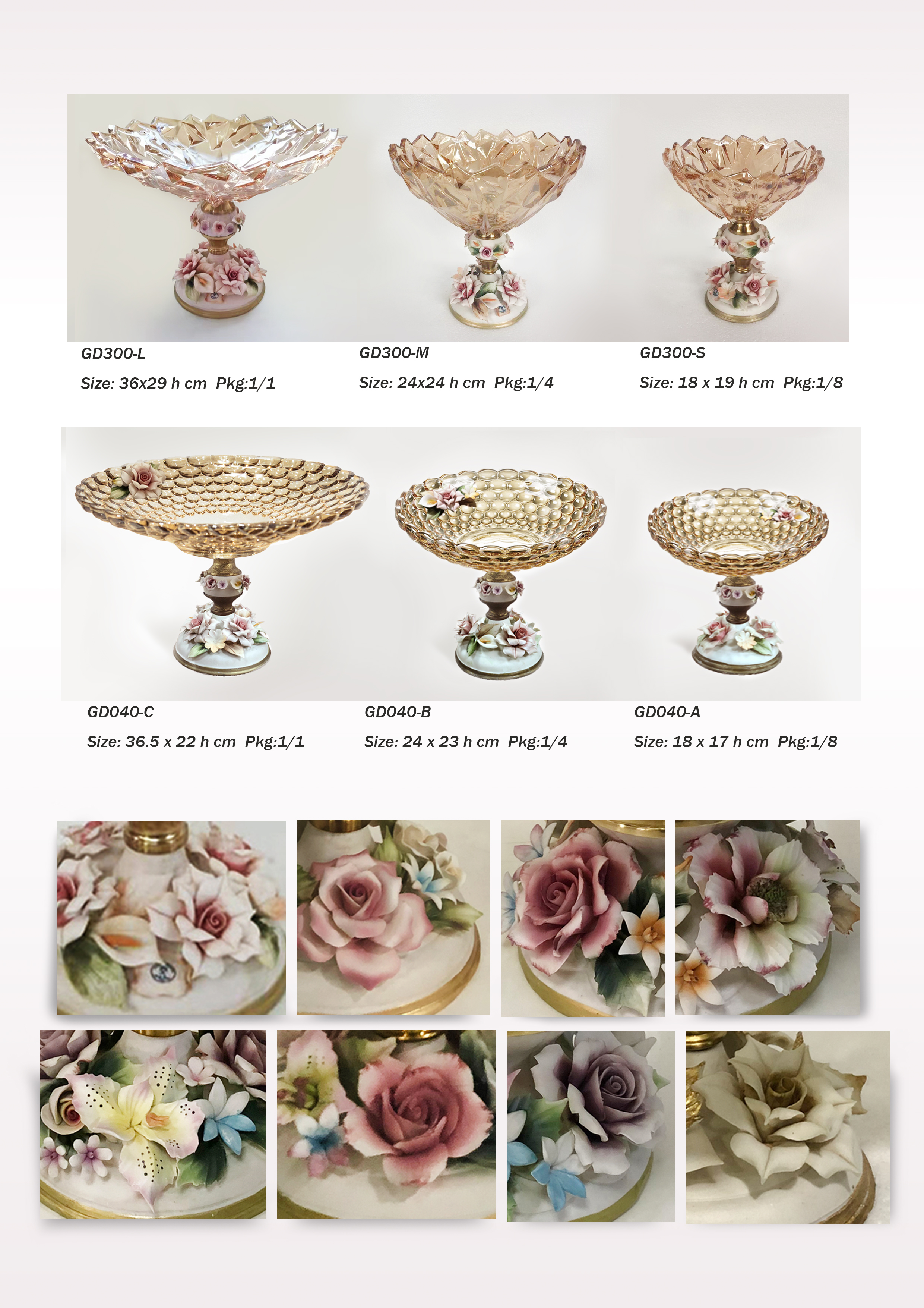 Dinner table glassware